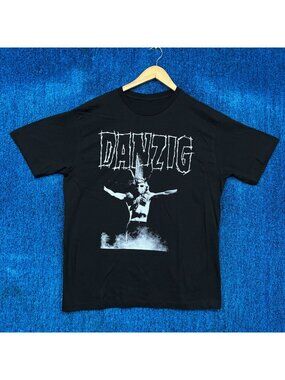 Danzig Video Concert VHS Cover Heavy Metal Band Graphic T-Shirt Size Large